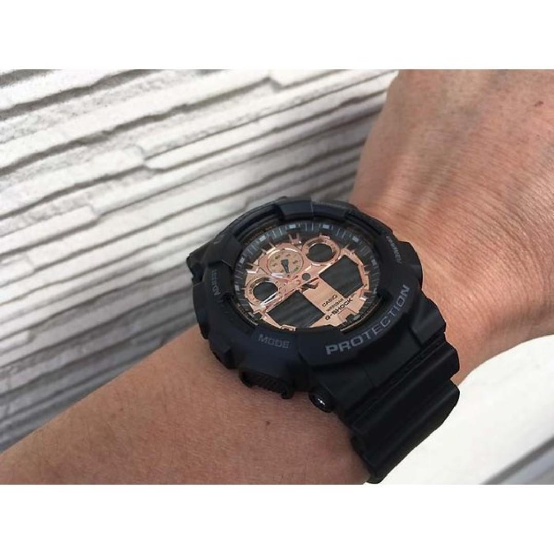G shock ga 100 gold top