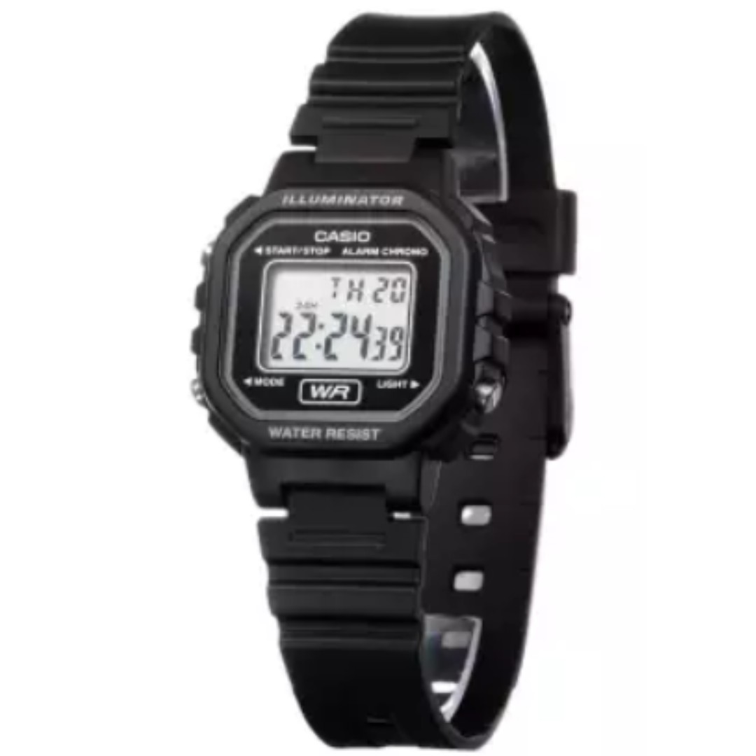 Casio LA20WH1A Digital Quartz Alarm Chrono Illuminator Watch, Women's