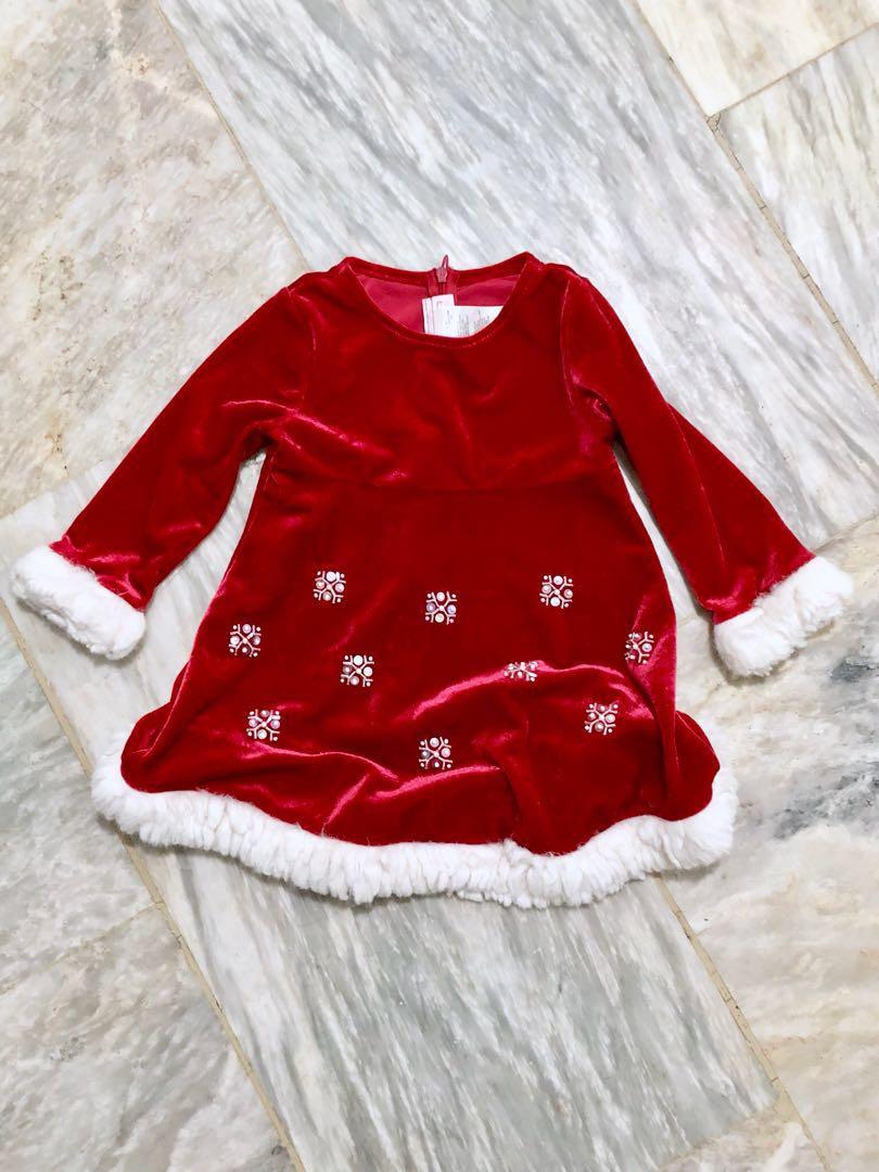 Christmas Red Dress Babies Kids Girls Apparel 1 To 3 Years On Carousell