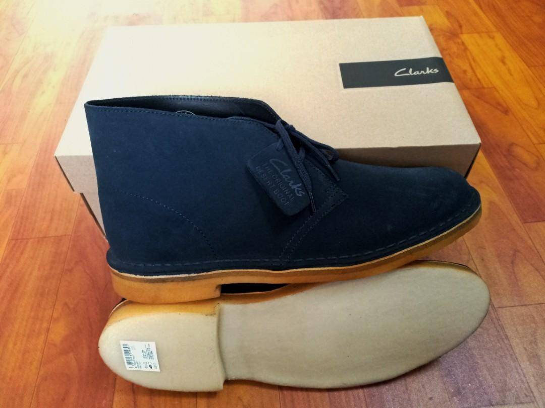 clarks desert boot midnight blue