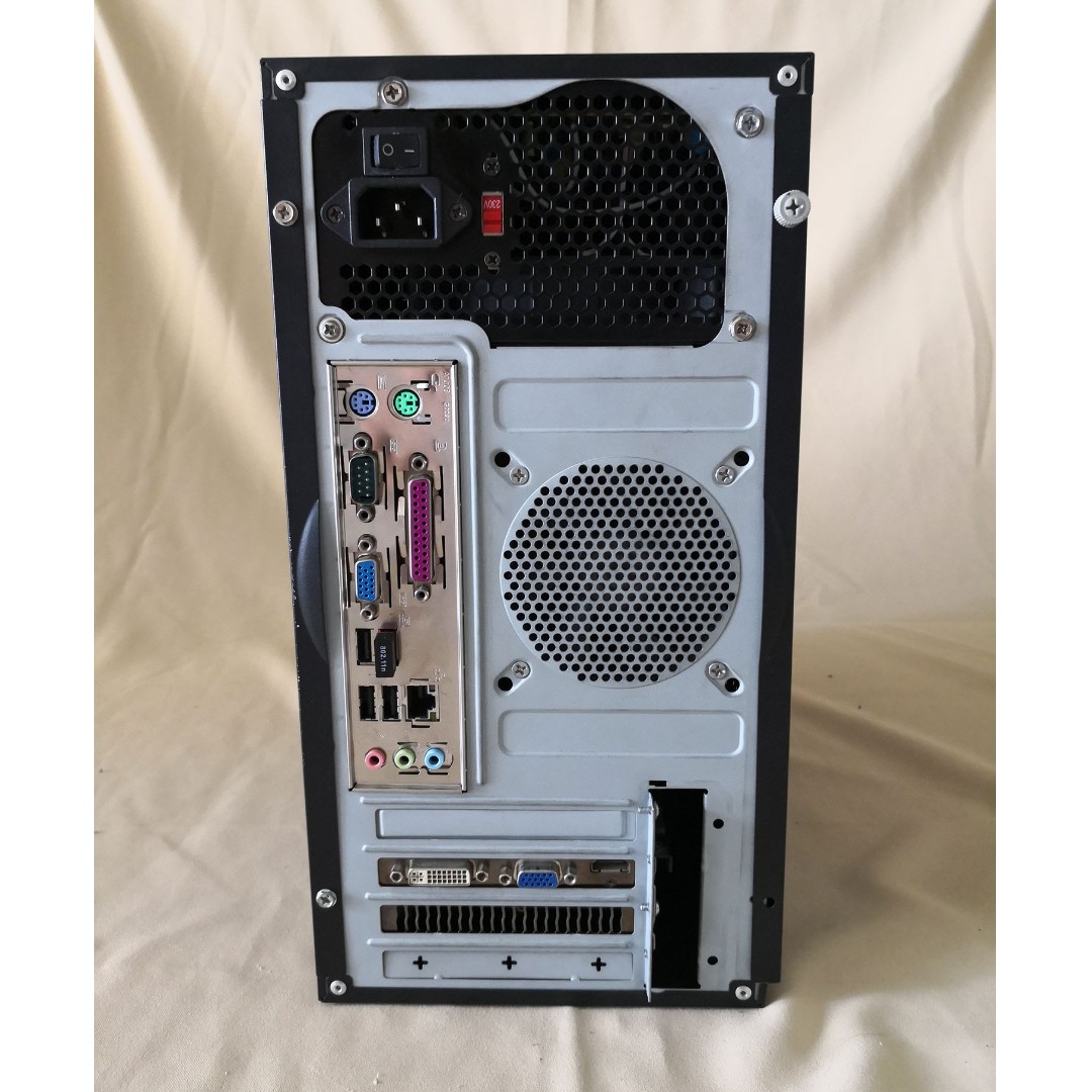 Custom PC Core 2 Quaq Q8300 4GB Ram 160GB HDD GTX550 Ti GPU DESKTOP PC - 