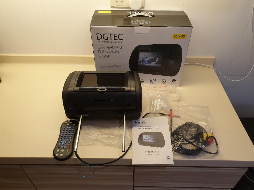 DGTEC Car Headrest Entertainment System (DVD, USB playback) > From