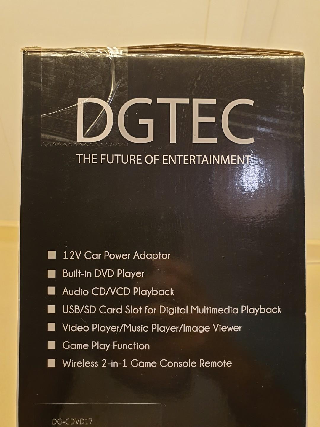 DGTEC Car Headrest Entertainment System (DVD, USB playback) > From