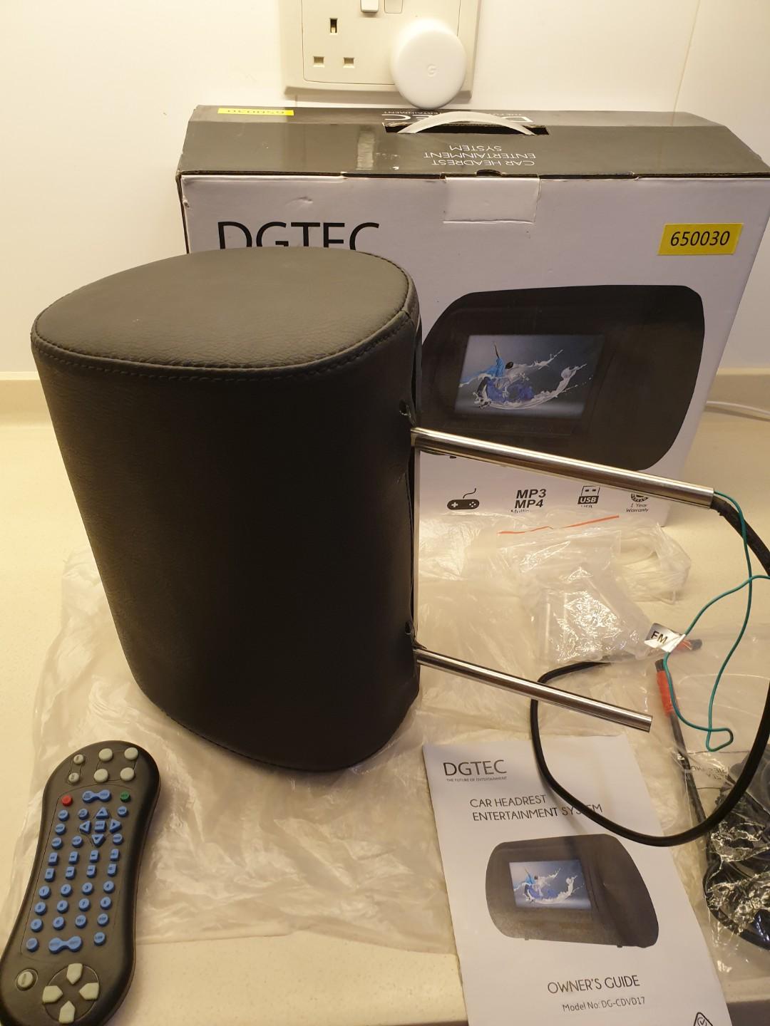 DGTEC Car Headrest Entertainment System (DVD, USB playback) > From