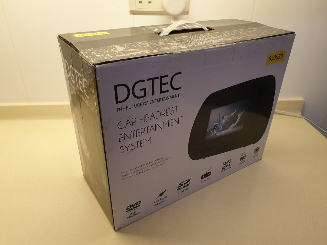 DGTEC Car Headrest Entertainment System (DVD, USB playback) > From