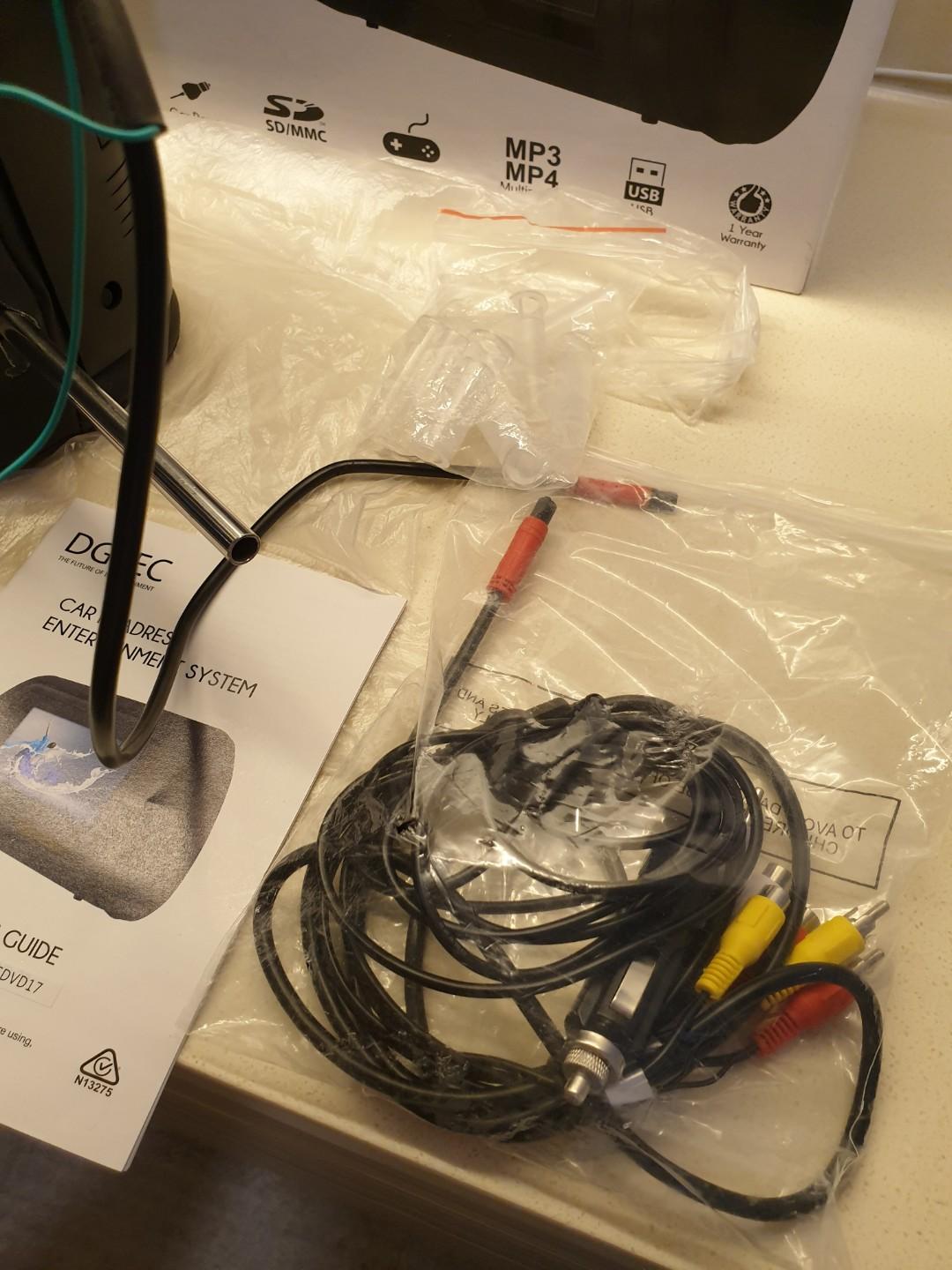 DGTEC Car Headrest Entertainment System (DVD, USB playback) > From