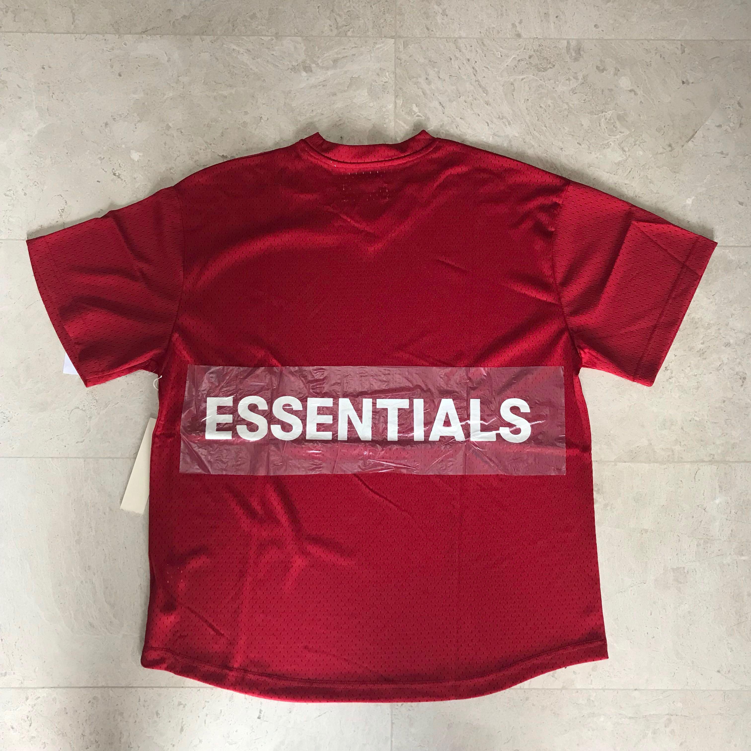 Fear Of God Fog Essentials Mesh T Shirt Men S Fashion Tops Sets Tshirts Polo Shirts On Carousell