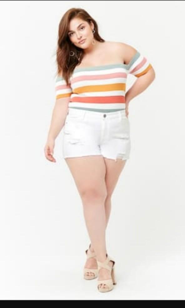 off the shoulder tops forever 21 plus size
