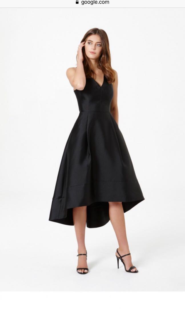 Forever New Lydia v neck hi lo prom dress