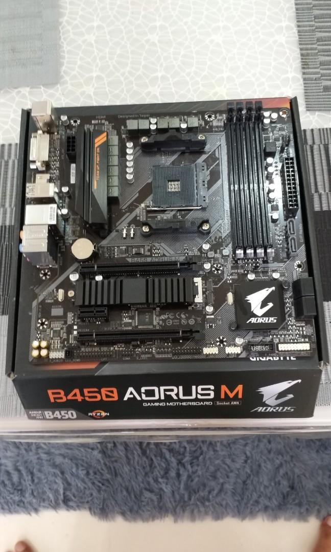 Gigabyte b450 aorus m motherboard best sale
