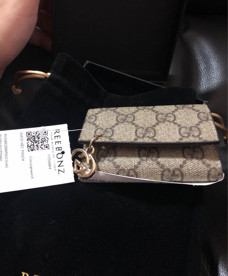 Gucci Supreme Keyholder Wallet, Luxury, Bags & Wallets on Carousell