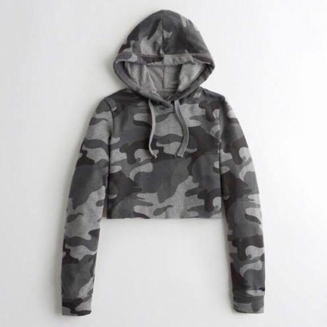 Hollister army hoodie clearance