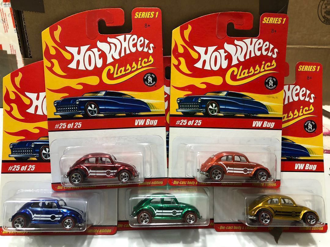 Hot Wheels Classic Beetle Full Spectra Colors VW Bug Convertible Hobbies Toys Toys Games on Carousell