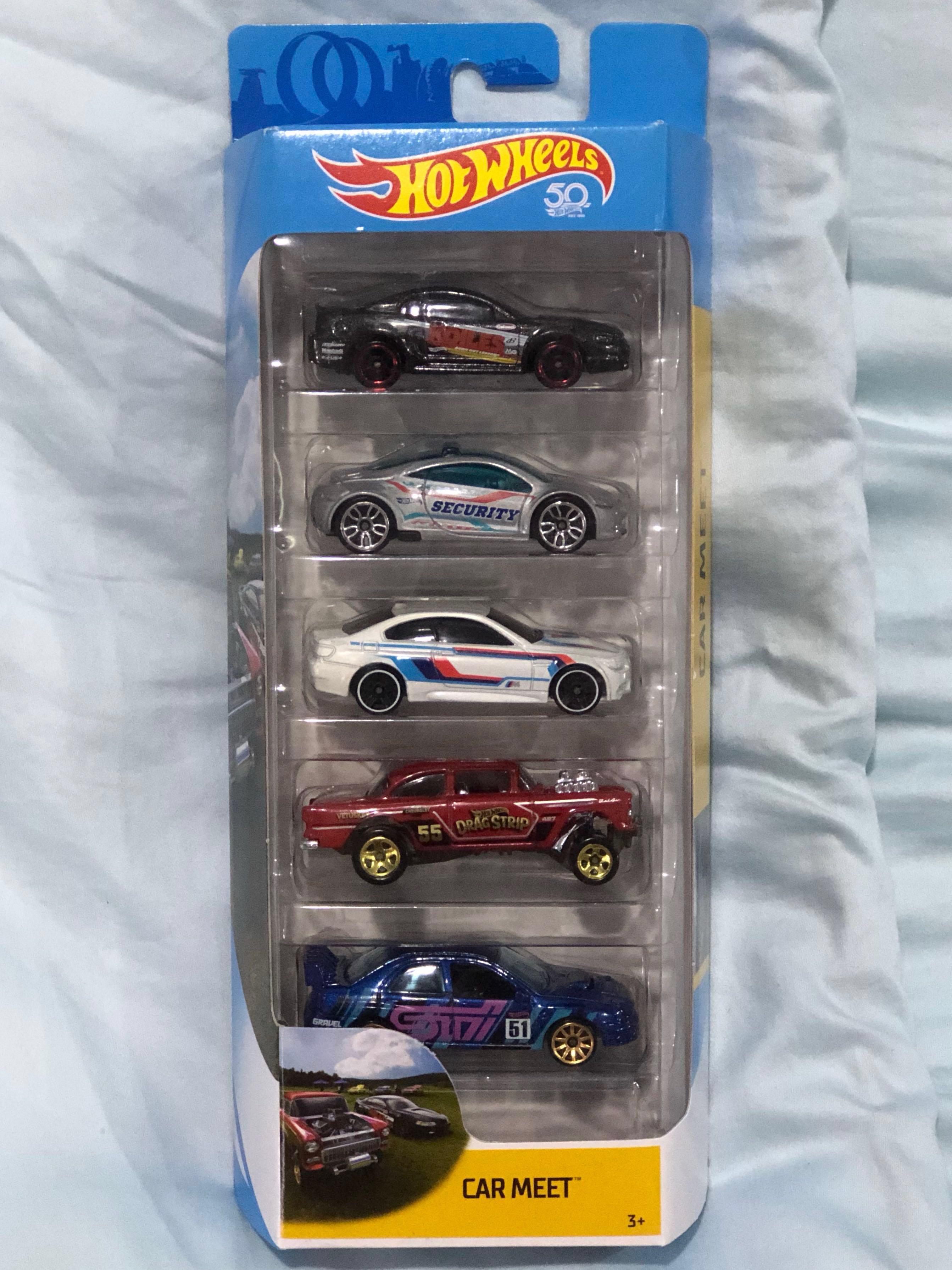 hot wheels car meet 5 pack