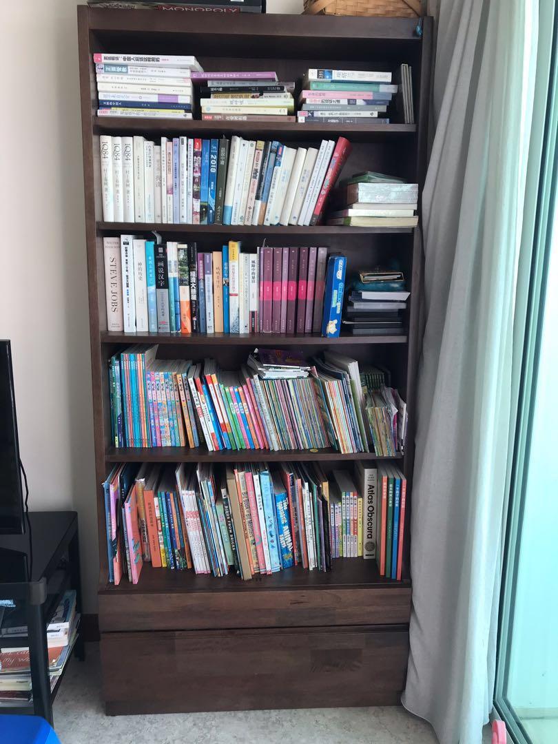 Japanese Solid wood bookshelf, Furniture & Home Living, Furniture