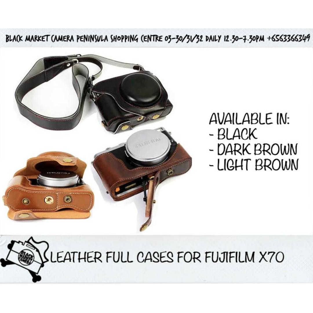 BMC] Leather Protective Full Case with Strap for Fujifilm X10/X20