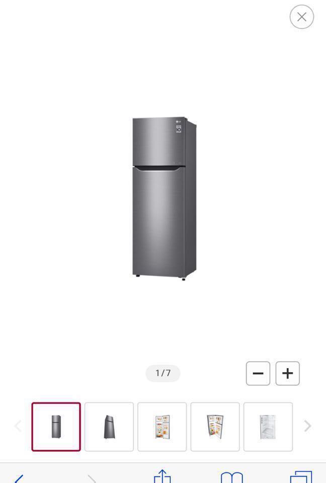 LG GRB2757PZ 2 DR FRIDGE (GROSS 272L) TOP FREEZER FOR SALE!, Home