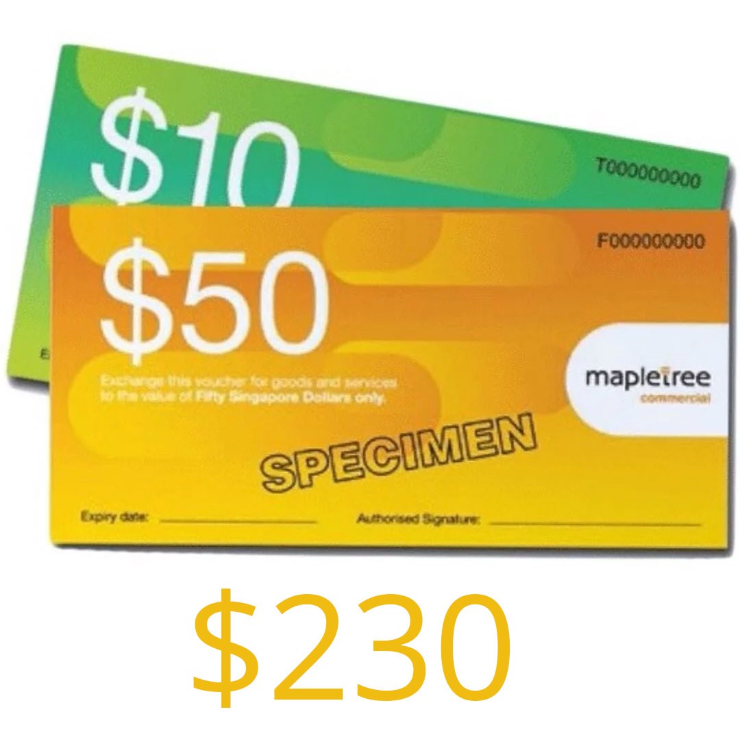 Mapletree vouchers (Vivocity, Harbourfront, ARC, MBC), Tickets ...