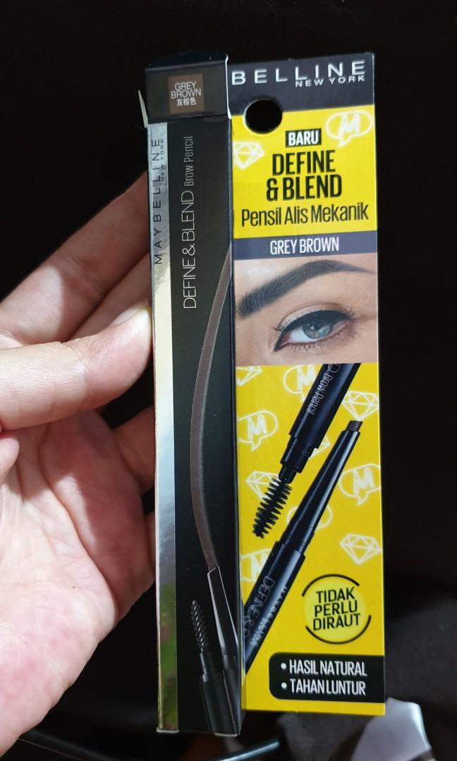 Pensil Alis Mekanik Grey Brown Health Beauty Makeup On Carousell