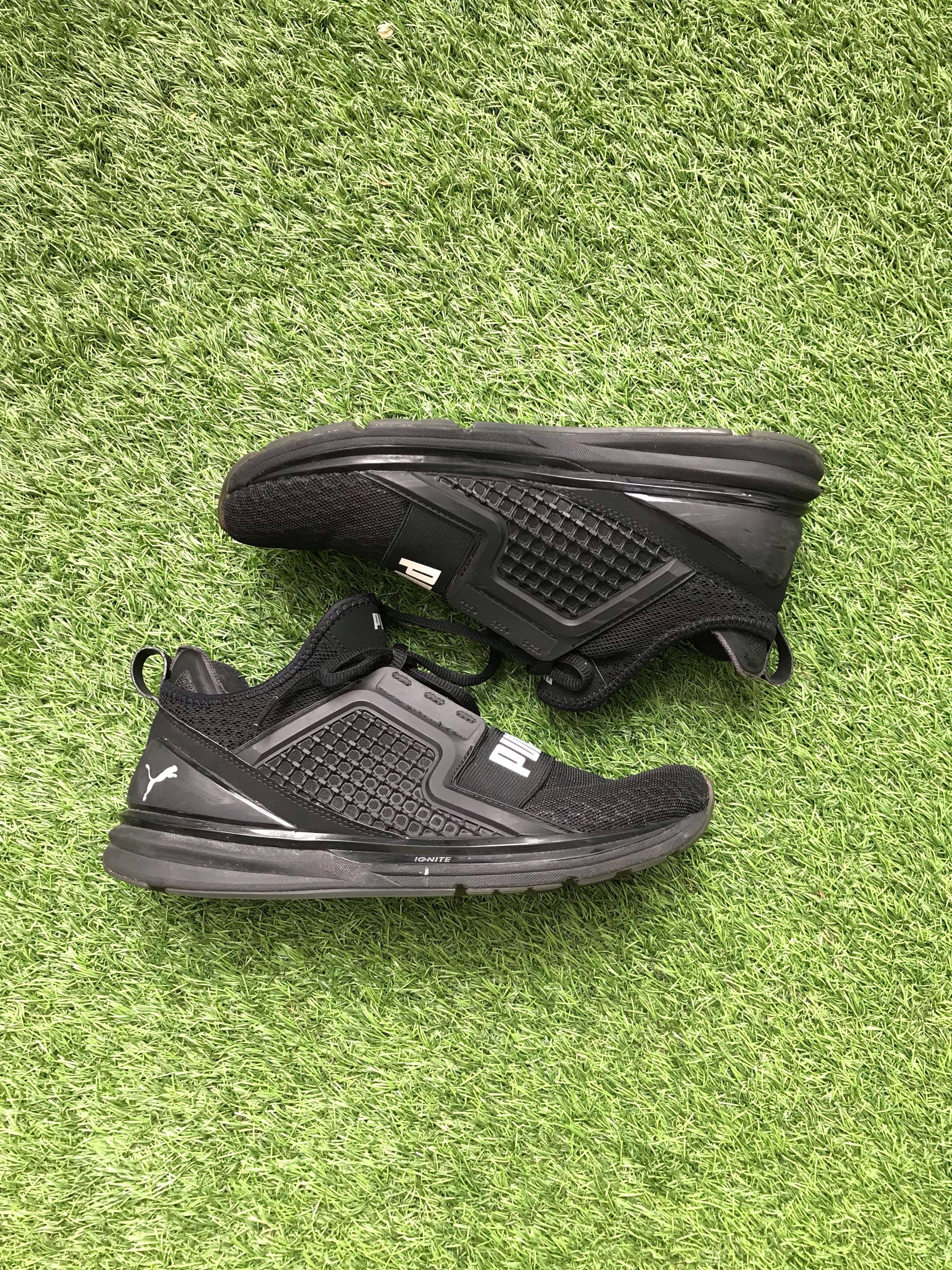 Puma ignite cheap limitless knit black