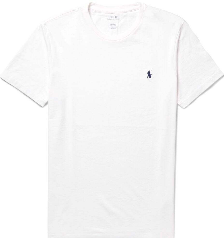 Polo ralph lauren white tees Clearance
