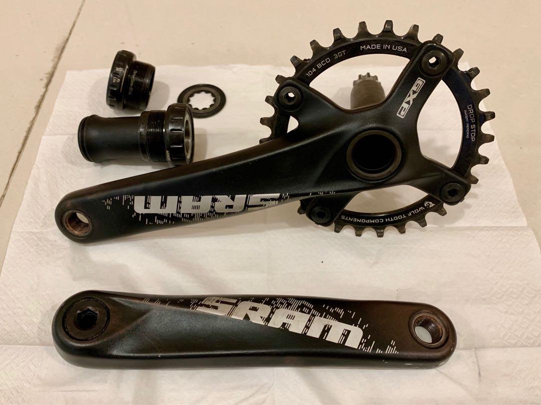 SRAM S1000 Crankset With Wolf Tooth 104 BCD Chainring 30T Sports