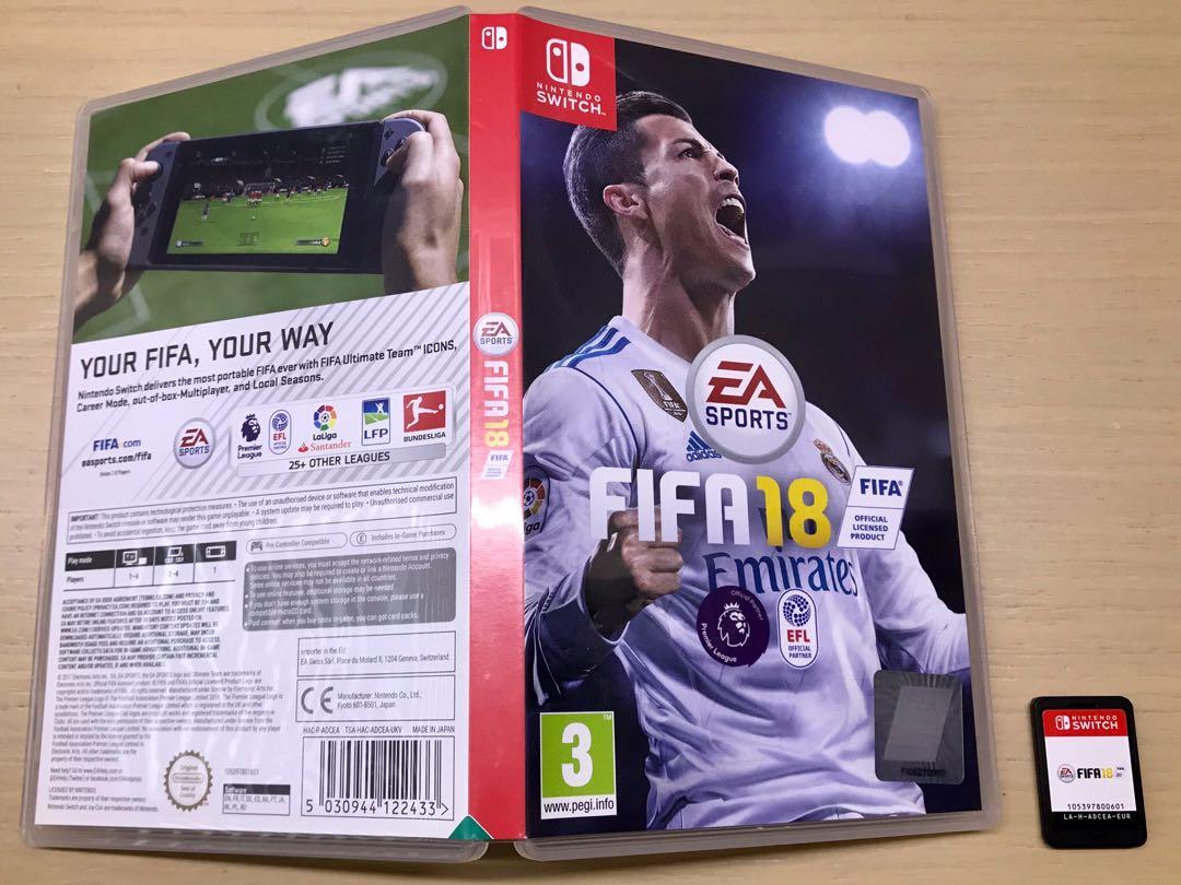 Switch Fifa 18 遊戲機 遊戲機遊戲 Carousell