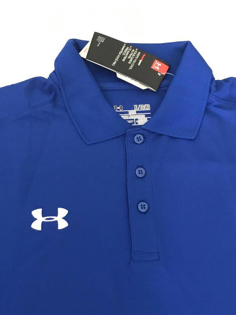 under armour royal blue polo shirt