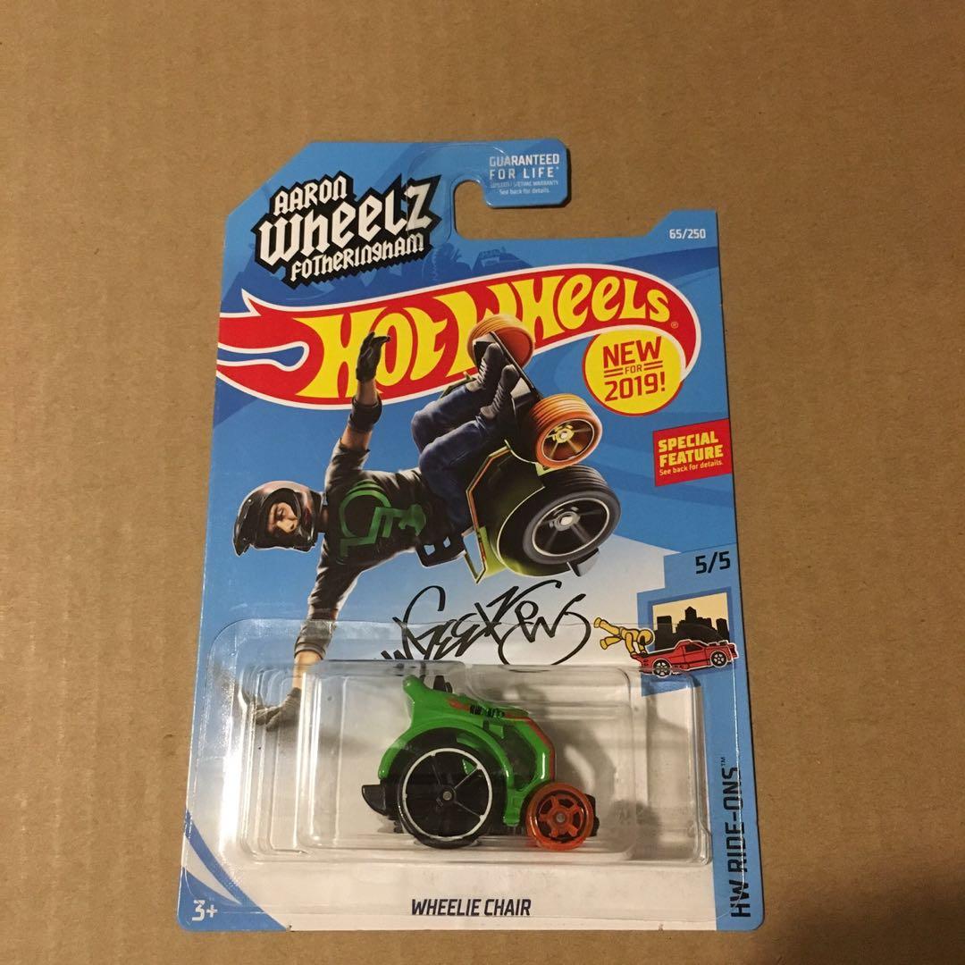 US Card Hot wheels Wheelie Car Wheelchair Green, Hobbies & Toys, Toys