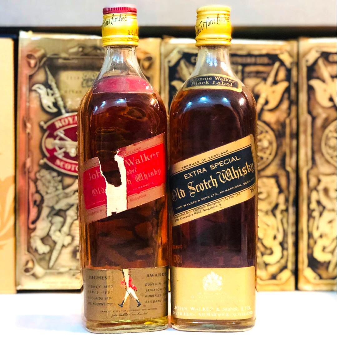 1970 Johnnie Walker Black Red Label Old Scotch Whisky 750ml, Food