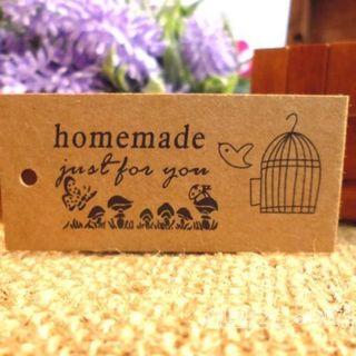 Gift Tag - Homemade just for you - 10 for $1
