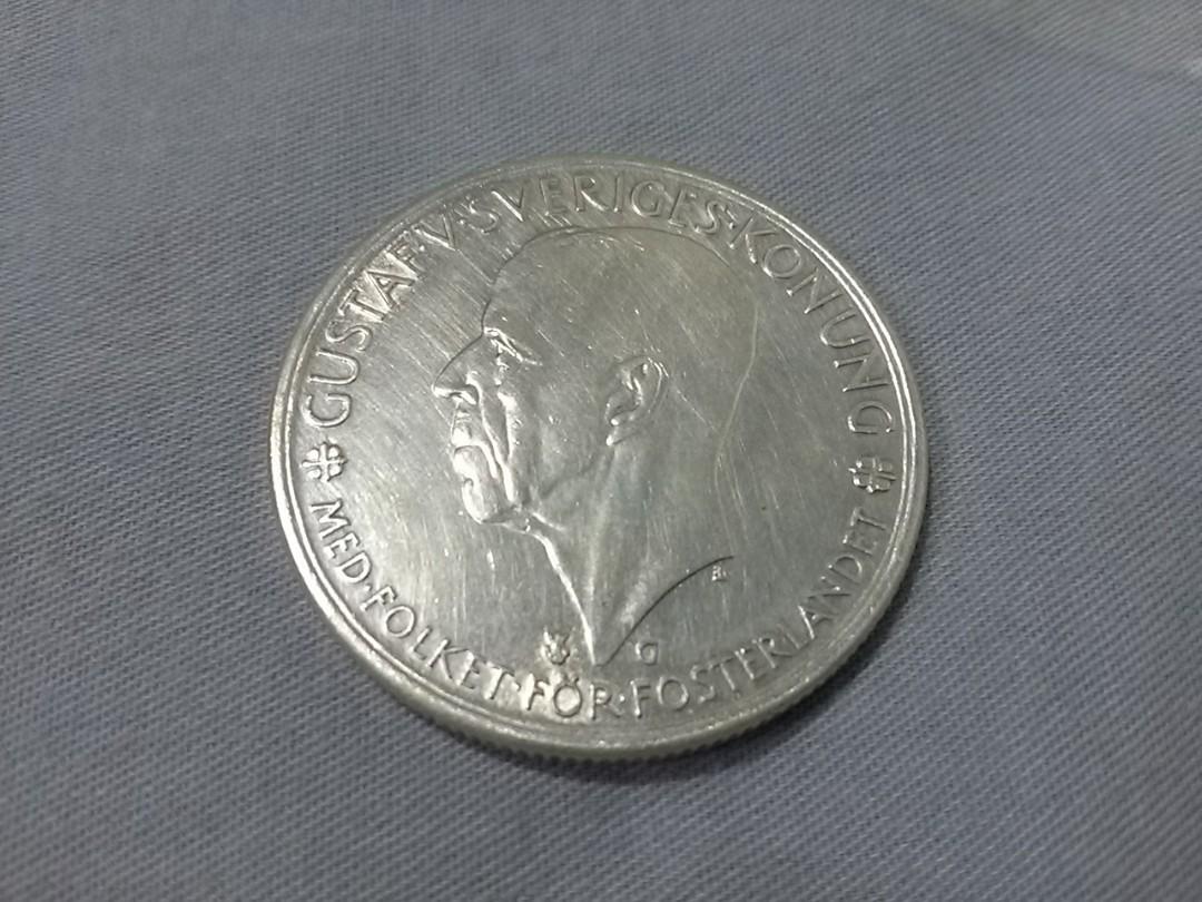 瑞典1935 年發行瑞典國會成立500 週年紀念版5 克朗銀幣, 興趣及遊戲, 收藏品及紀念品, 錢幣- Carousell