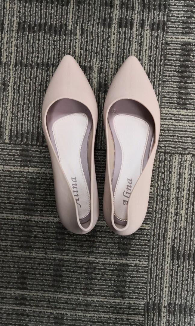 Alina Jelly Shoes Sharp Toe Wedges Heels Women s Fashion Footwear Heels on Carousell