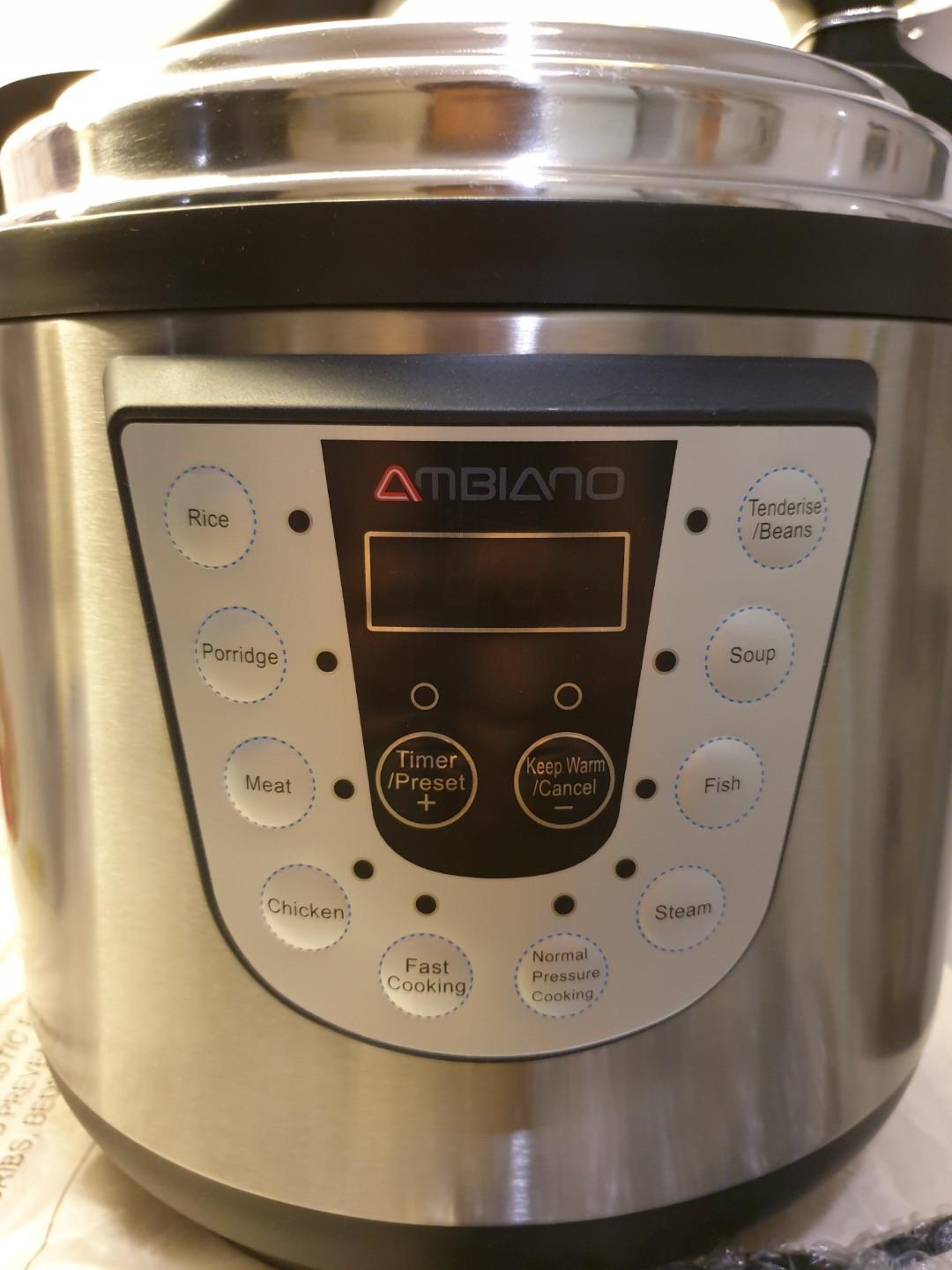 Ambiano Electric Pressure Cooker (10 Presets Mode) 1200W > From