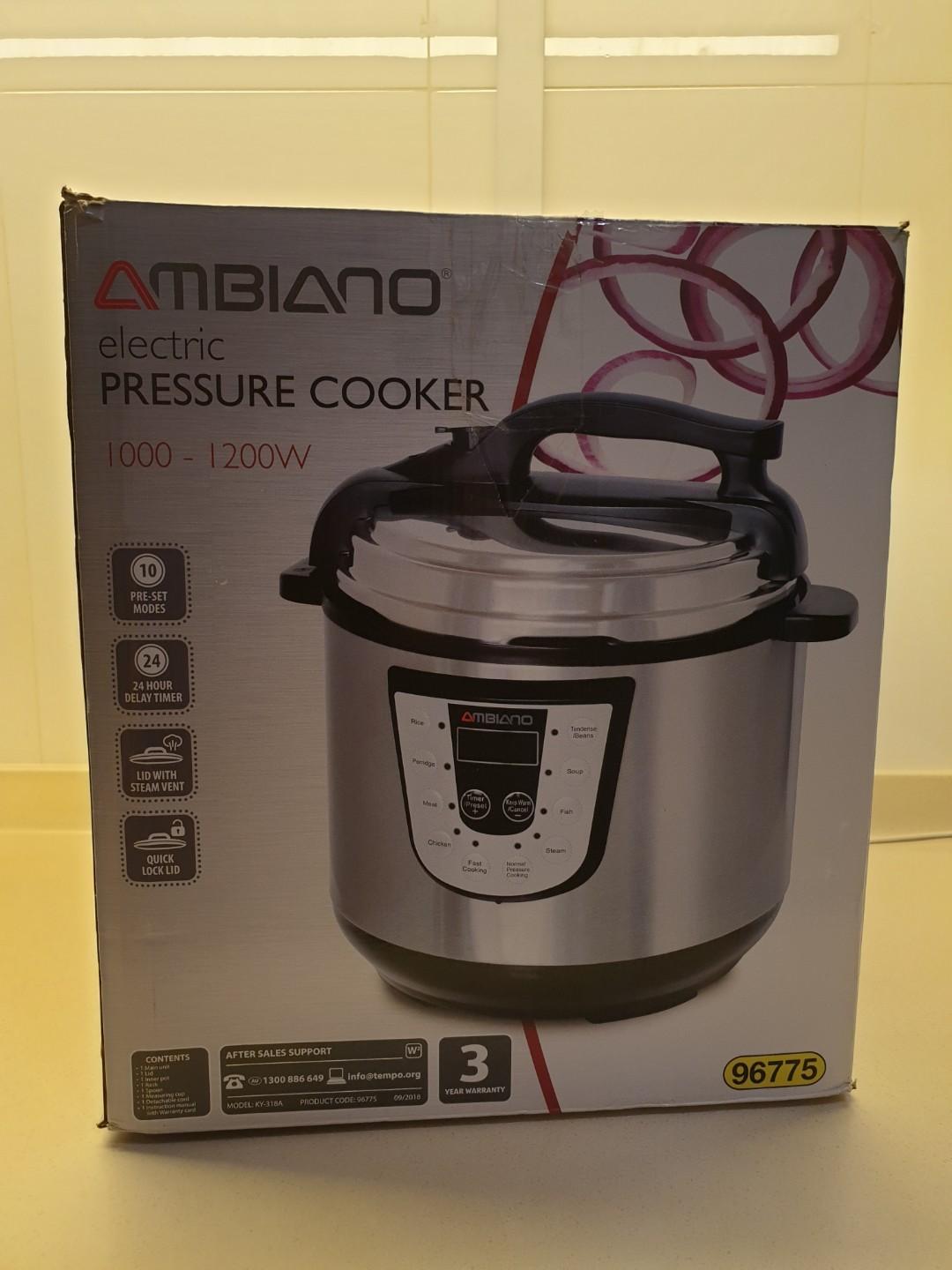 Ambiano Electric Pressure Cooker (10 Presets Mode) 1200W > From