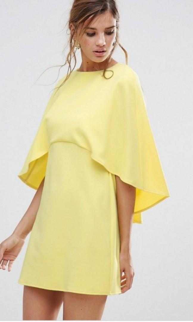 shift dress with cape