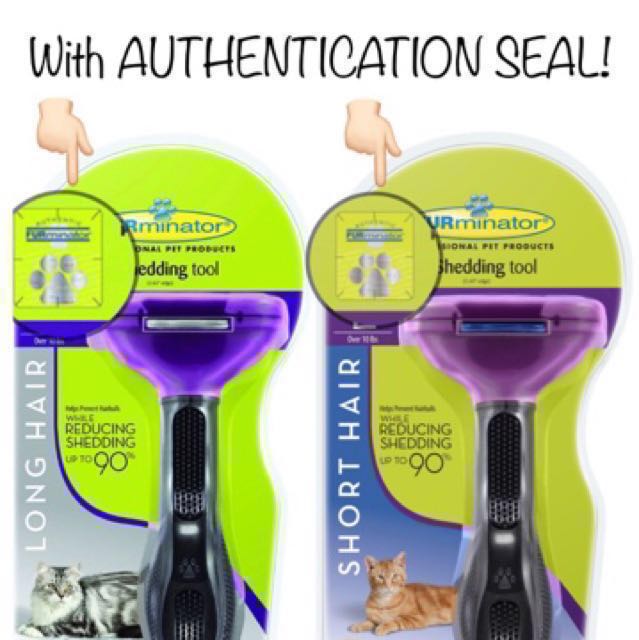 AUTHENTIC FURminator Long Hair or Short Hair deShedding Tool for Cats  Large, Pet Supplies, Health & Grooming on Carousell