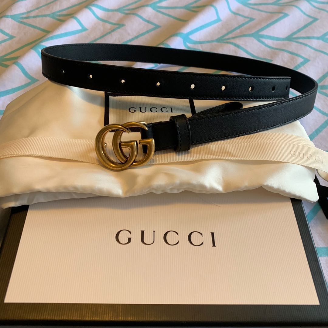 Authentic Gucci Marmont belt in 2cm 