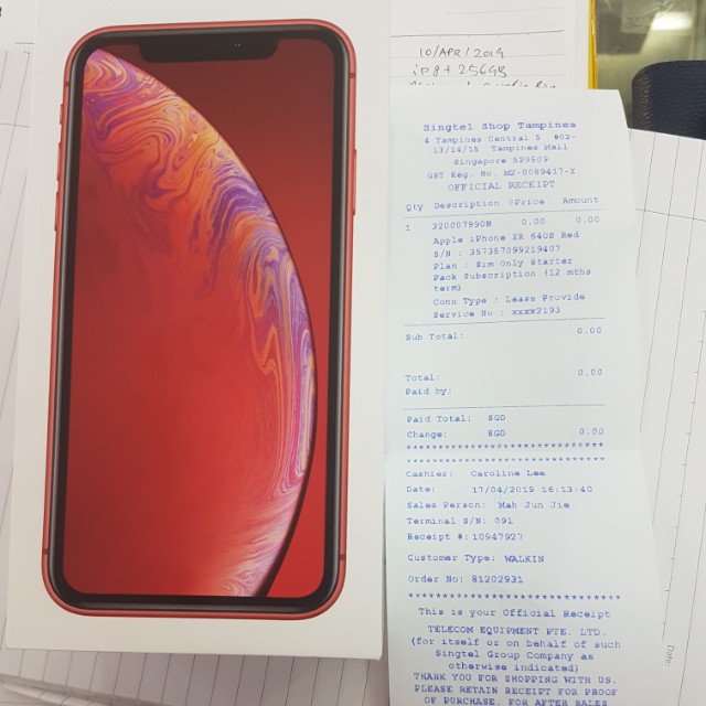 Brand New Iphone Xr 64gb Red Mobile Phones Tablets Iphone Iphone X Series On Carousell