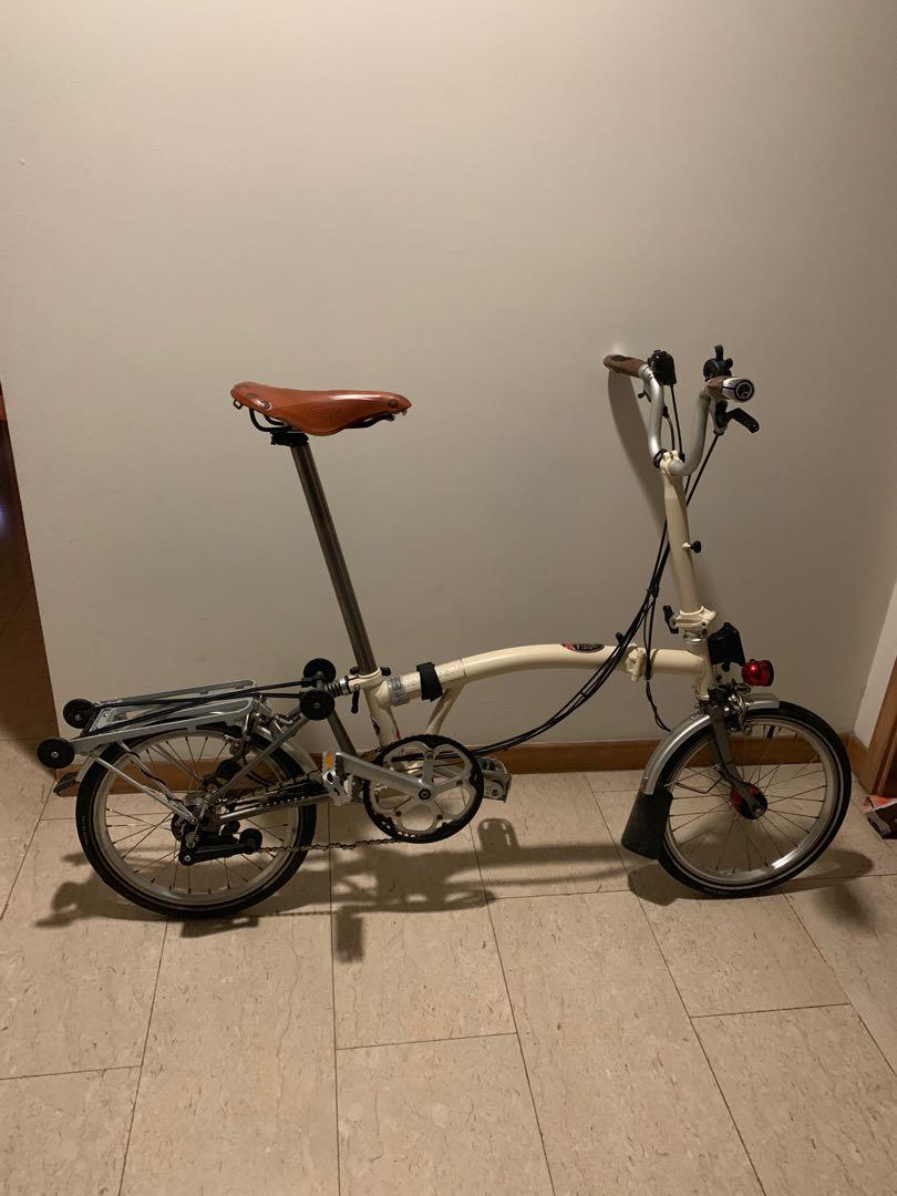 Brompton Titanium 6 speed Ivory