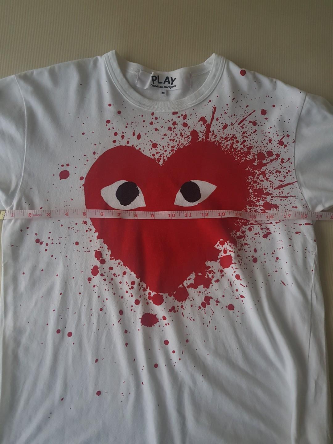 Cdg splatter tee clearance