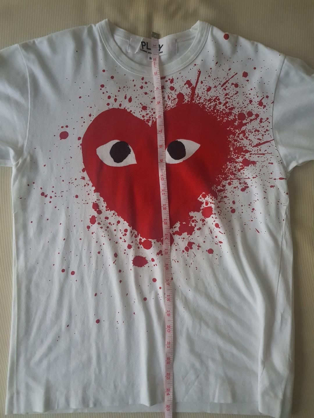 CDG Heart Splatter Tee