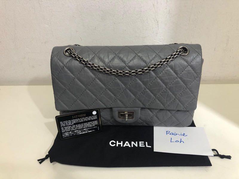 Grey chanel reissue clearance