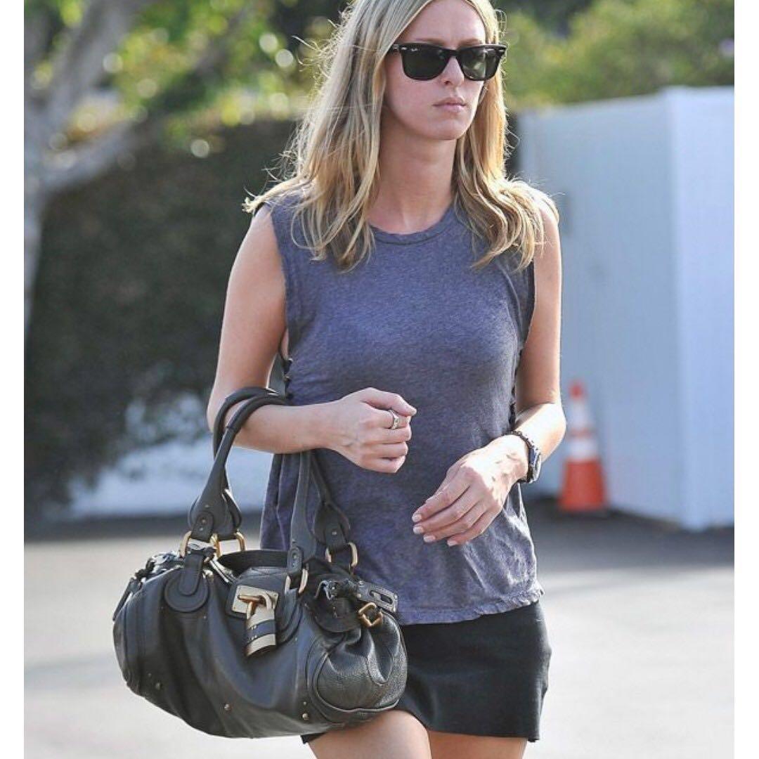 Chloe Paddington Padlock Bag Grey