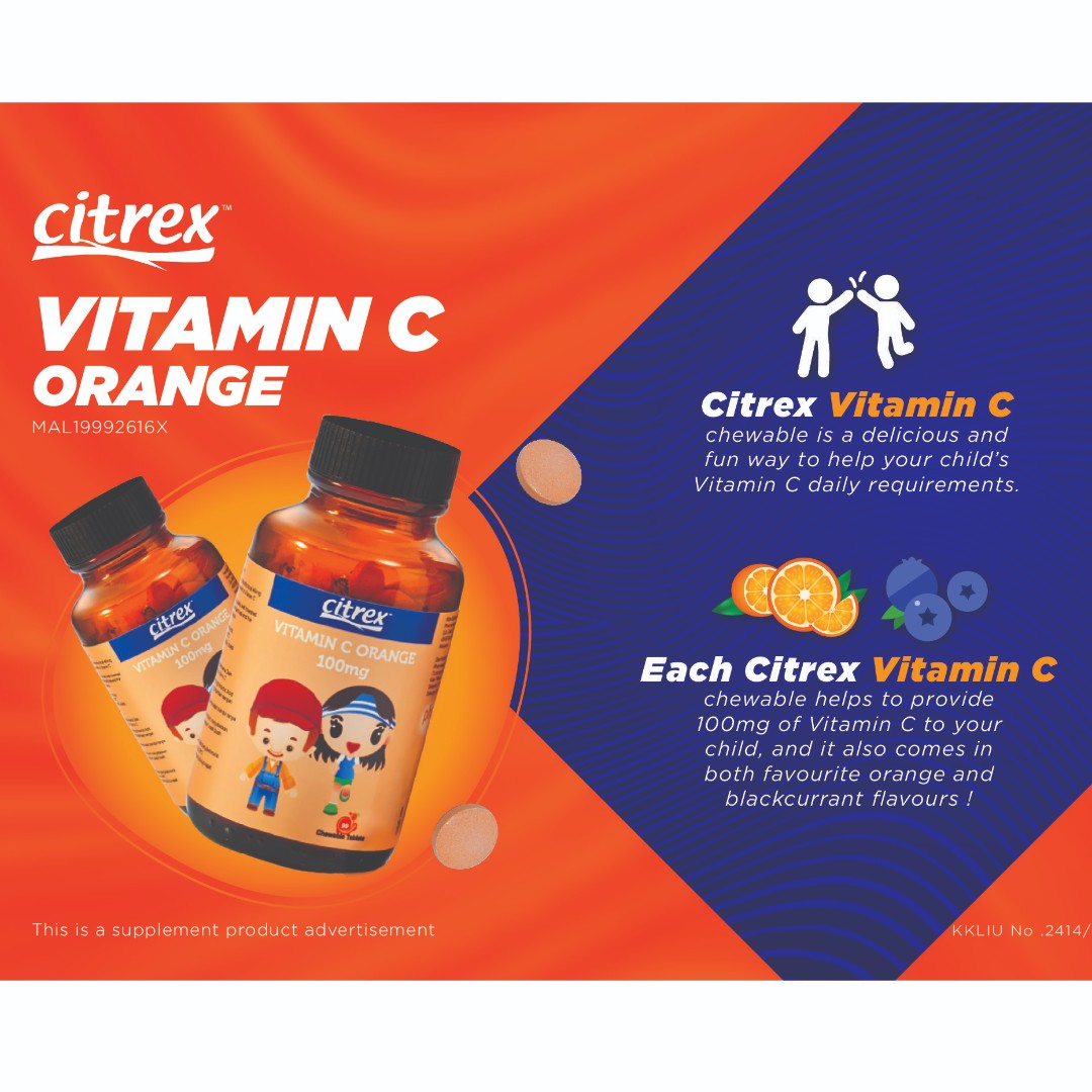 CITREX VITAMIN C 100MG BLACKCURRANT RAMADHAN TWIN PACK 