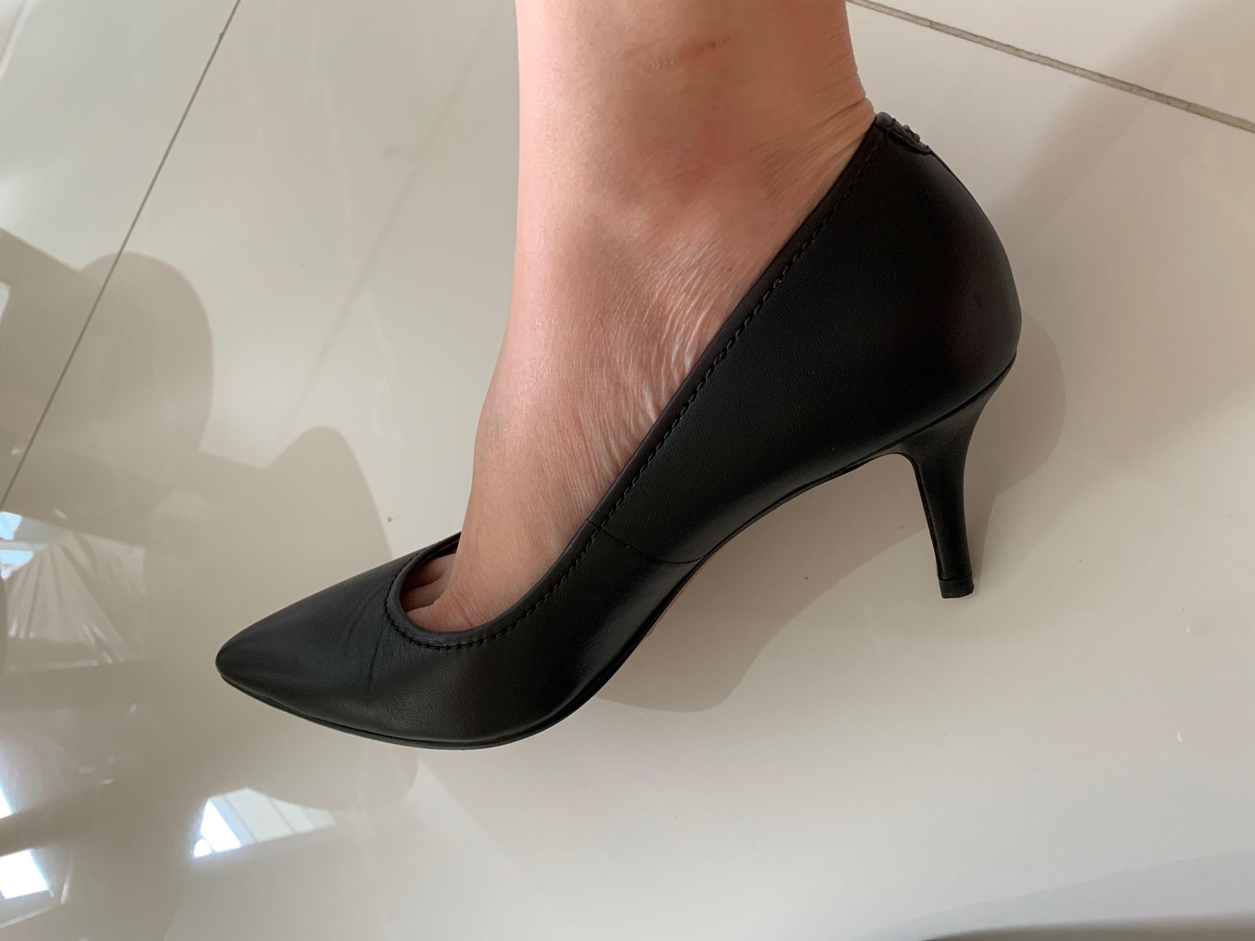 Coach black clearance high heels