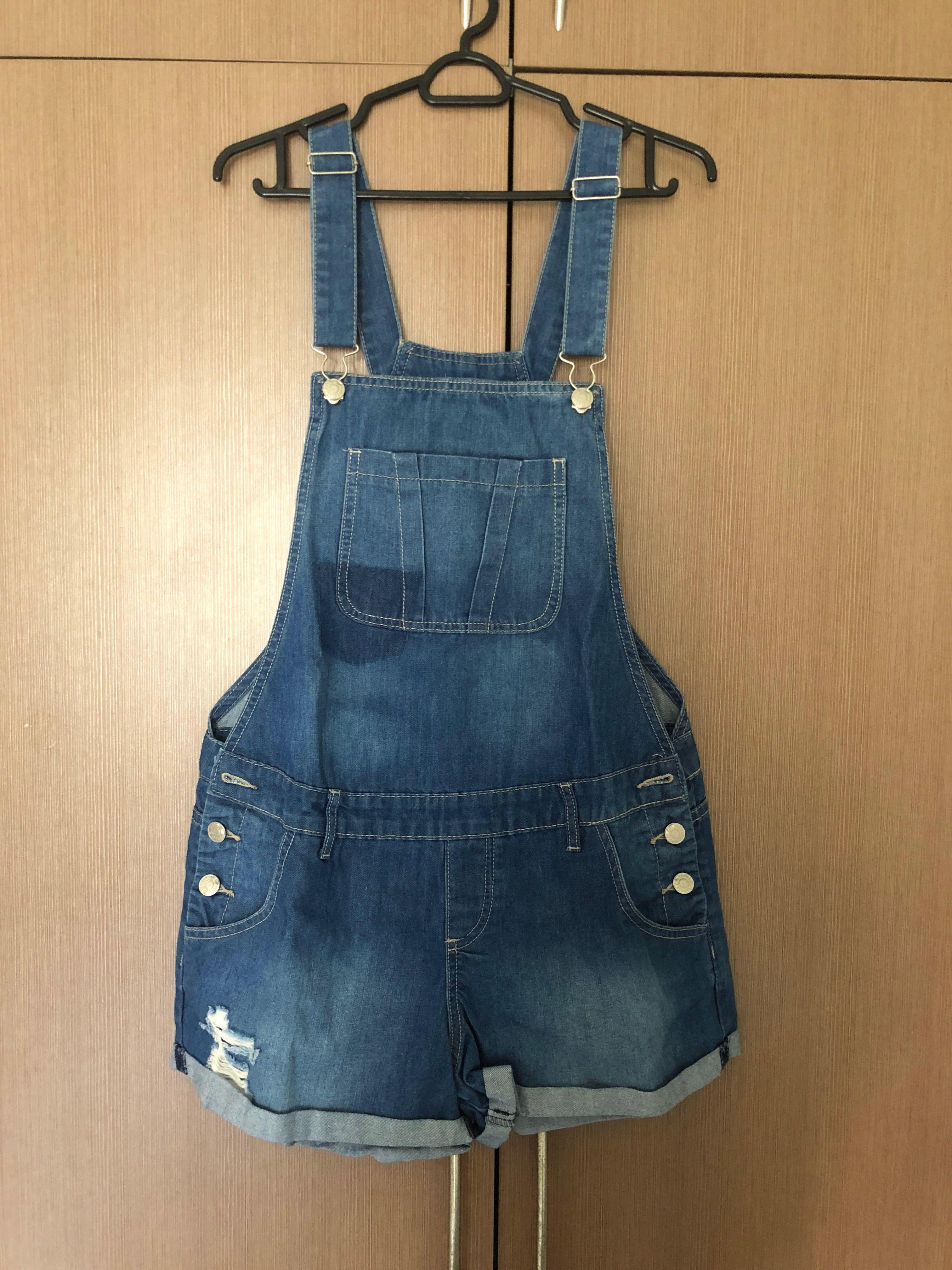 cotton short overalls