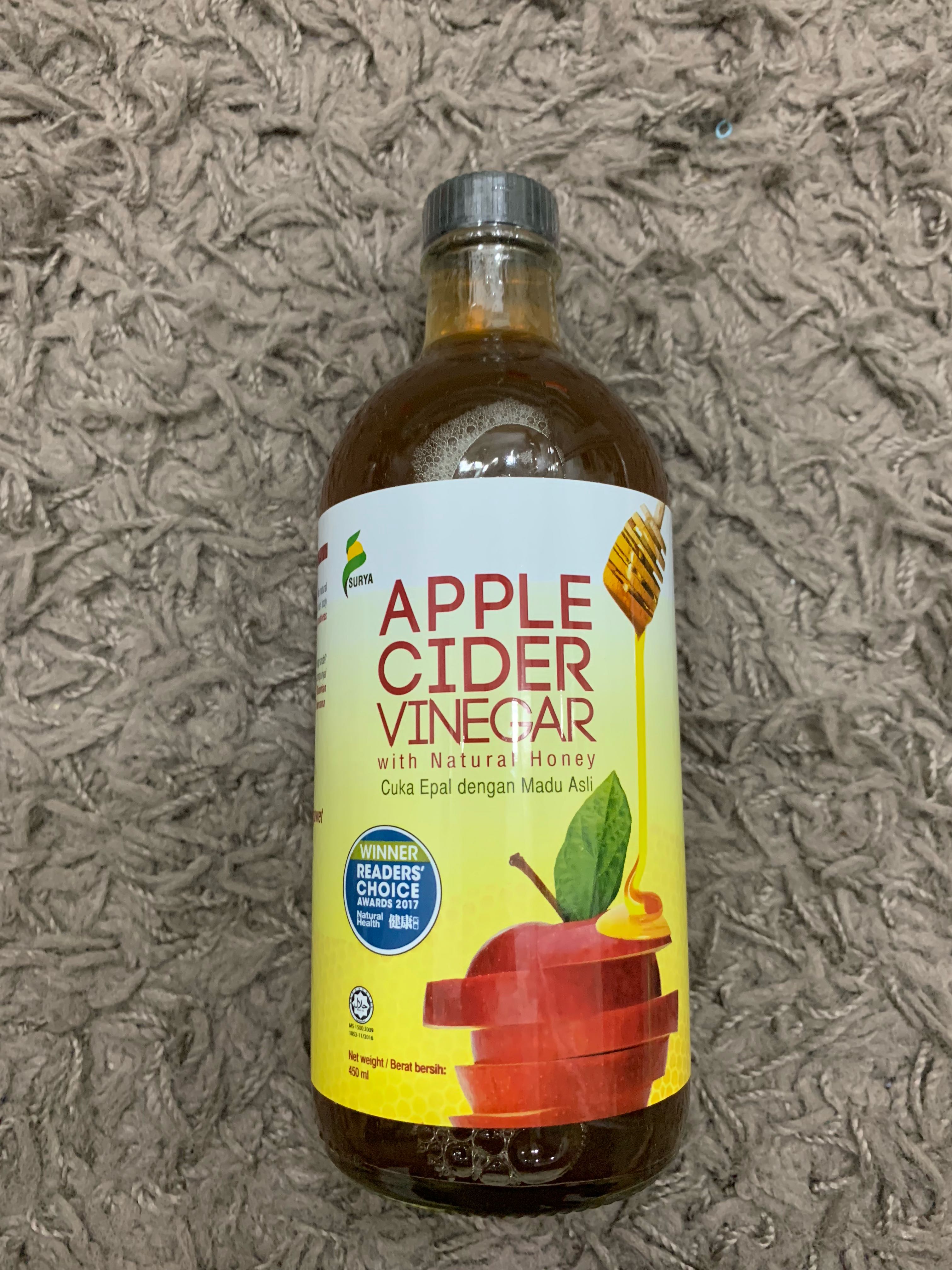 Cuka Epal Apple Cider Vinegar Health Beauty Skin Bath Body On Carousell