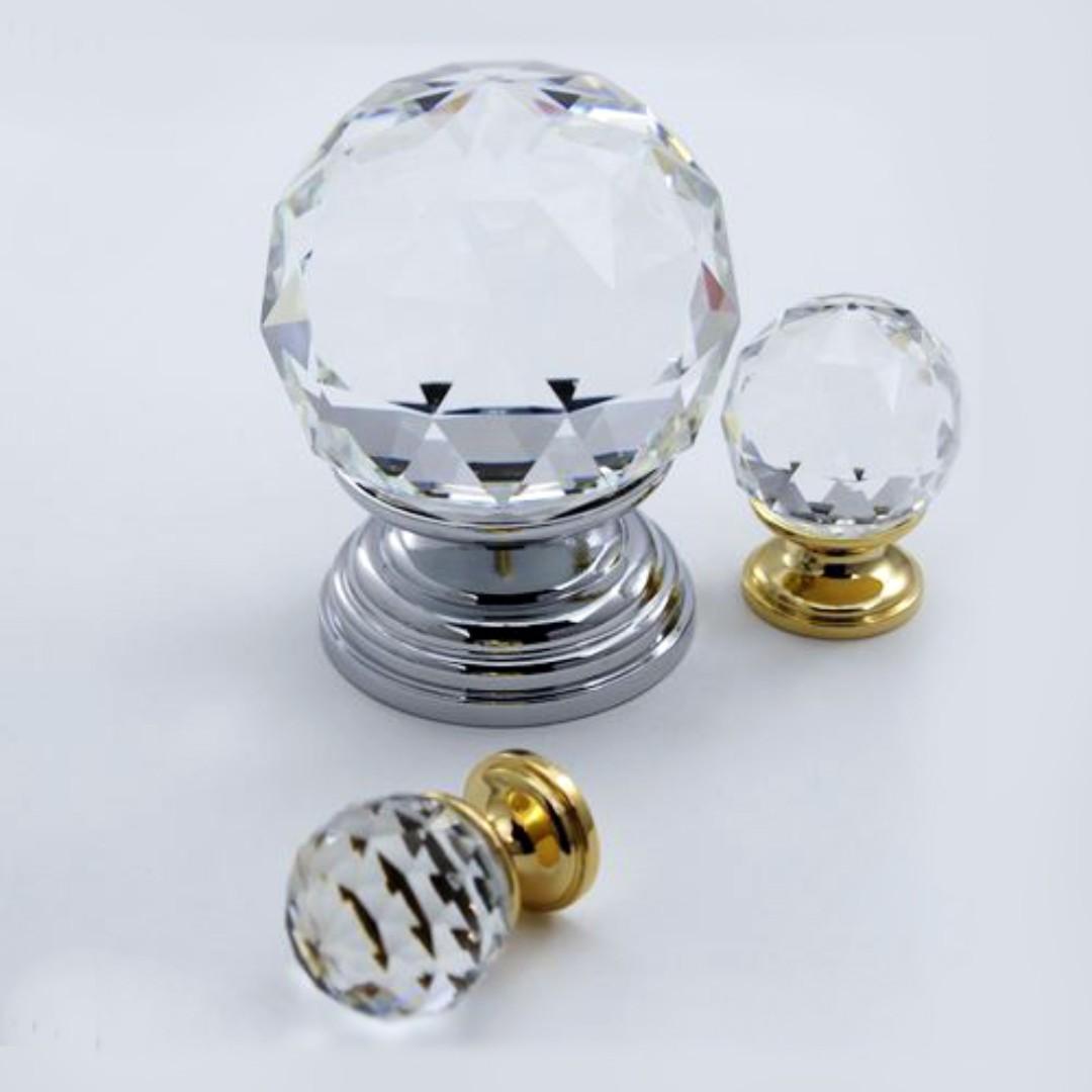 Diamond Crystal Round Cabinet Knob Furniture Shelves Drawers On Carousell