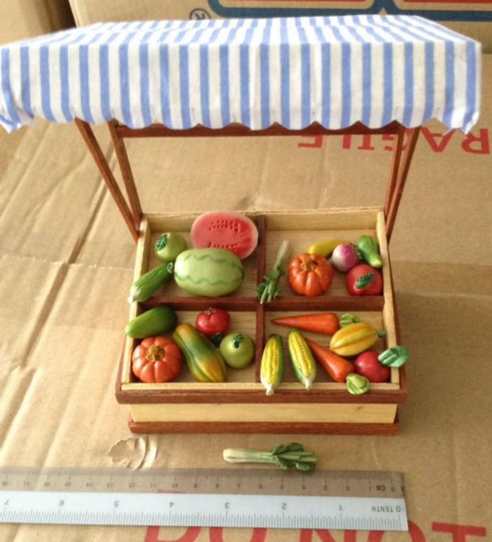 miniature vegetables dollhouse